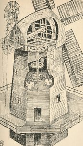 Een Smockmolen door Charles Henry Bourne Quennell