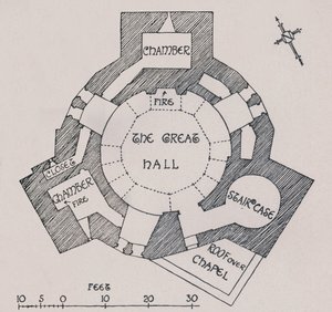 Orford Castle, Suffolk. Van Mr. Cautleys plan, 1931