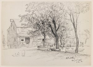 In de steeg, 21 augustus 1882 door Charles Henry Miller