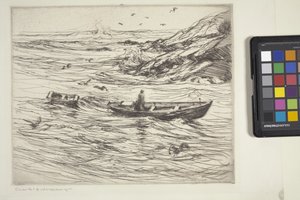 Running In door Charles Herbert Woodbury