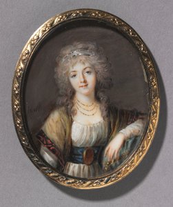 Portret van een jonge vrouw, ca. 1785 door Charles Hénard