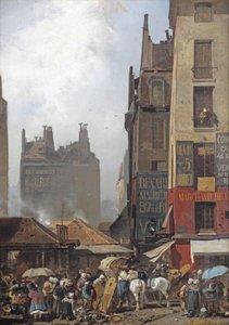 Souvenir de Paris: een drukke dag op een Parijse markt