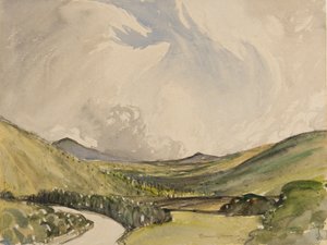 Stormachtige ochtend, Graystoke, Cumbria door Charles John Holmes