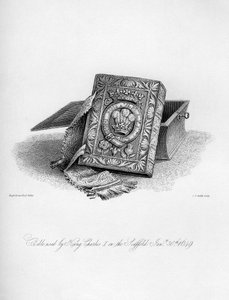 Bijbel gebruikt door Koning Charles I op het schavot, 30 januari 1649, 1840