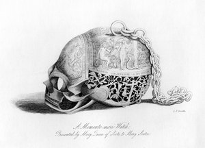 Memento-Mori horloge gepresenteerd door Mary Queen of Scots aan Mary Seaton, 16e eeuw, 1840