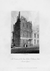 De residentie van Sir Isaac Newton, St Martins Street, Leicester Square