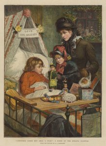 Kerstmis Komt Maar Eén Keer Per Jaar, een Scene in het Evelina Ziekenhuis