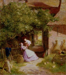 Moeder en kind door Charles James Lewis