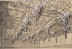 Het plafond van de salon, Audley End