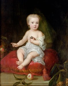 Portret van Holles St. John (1710-38), jongste zoon van Henry, 1e burggraaf St. John, als kind, ca. 1711 door Charles Jervas
