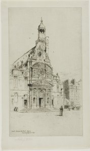 St. Etienne du Mont, Parijs door Charles John Watson