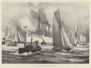 Het jacht van de koning van Siam, Maha Chakri, in Cowes