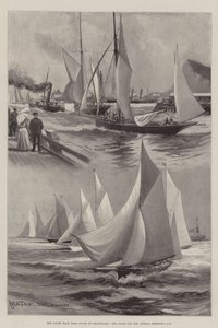 De jachtrace van Dover naar Helgoland, de start voor de beker van de Duitse keizer