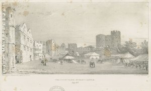 Dudley Castle - De Keep door Charles Joseph Hullmandel