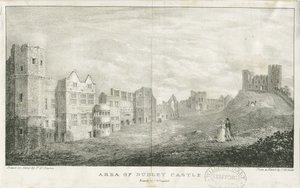Dudley Kasteel - De Donjon door Charles Joseph Hullmandel