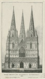 Lichfield Kathedraal - Westgevel