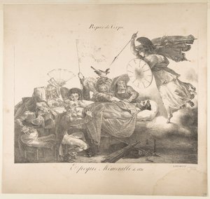 Repas de Corps. Epoque Mémorable de 1821, 1821 door Charles Joseph Hullmandel