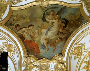 Psyche in de hemel verleid door Liefde door Charles Joseph Natoire