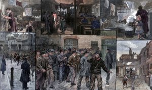 Nood in het oosten van Londen, 1886 door Charles Joseph Staniland