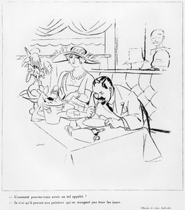 Eten, illustratie uit 