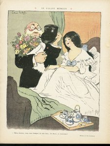 Illustratie van Chas-Laborde (1886-1941) in Le Rire door Charles Laborde