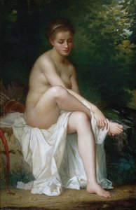 Ismenie, nimf van Diana door Charles Landelle