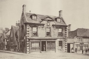 Huizen in Stamford, Lincolnshire, Marktplein door Charles Latham