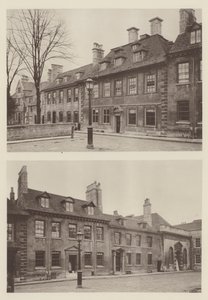 Huizen bij St Georges Kerk, Stamford door Charles Latham
