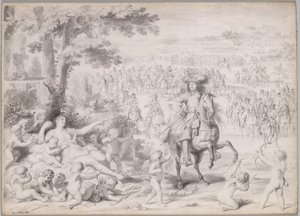Lodewijk XIV gevangen door Venus, vroege 1670s