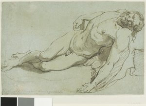 De dode Christus (recto); kinderhoofdje (verso)