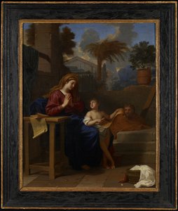 De Heilige Familie in Egypte, c.1660 door Charles Le Brun