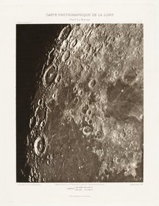 Carte photographique de la lune, planche I.A (Fotografische Kaart van de Maan, plaat I.A),11 oktober door Charles le Morvan