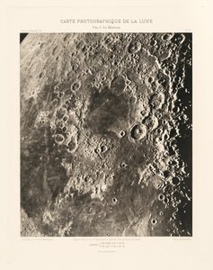 Carte photographique de la lune, planche II (Fotografische Kaart van de Maan, plaat II),15 maart door Charles le Morvan