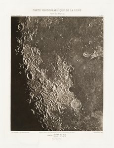 Carte photographique de la lune, planche VIII.A (Fotografische kaart van de maan, plaat VIII.A),13 september door Charles le Morvan