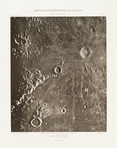 Carte photographique de la lune, planche XIII.A (Fotografische Kaart van de Maan, plaat XIII.A),23 oktober door Charles le Morvan