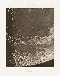 Carte photographique de la lune, planche XVIII.A (Fotografische Kaart van de Maan, plaat XVIII.A),20 oktober door Charles le Morvan