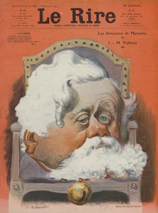 Armand Fallieres, Franse politicus. Illustratie voor Le Rire