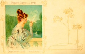 Collectie Job - 1900 Kalender (gravure) door Charles Leandre