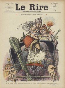 Zijne Majesteit Abdul Hamid, Erevoorzitter van het Revolutionaire Comité van de Jonge Turken. Illustratie voor Le Rire
