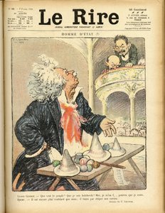 Illustratie voor de omslag van Le Rire, 07/02/1920 - Staatsman - David Lloyd George en Ebert Friedrich (1871-1925) door Charles Leandre