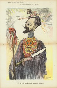 Paul Doumer, Franse politicus, illustratie voor Le Rire
