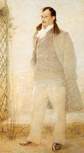 Portret van Georges Courteline door Charles Leandre