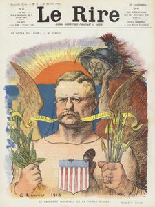 President Roosevelt en Oud Europa. Illustratie voor Le Rire
