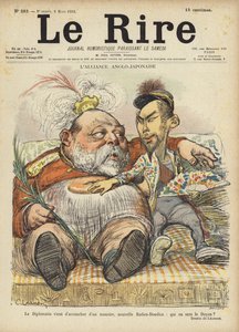Het Anglo-Japanse alliantie, illustratie voor Le Rire