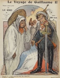 De reis van Wilhelm II. Illustratie voor Le Rire