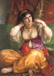 De Odalisque door Charles Louis Lucien Muller