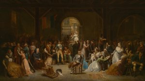 De oproep van de laatste slachtoffers van de Terreur door Charles Louis Lucien Muller