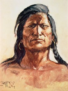 Shoshone stamgenoot door Charles Marion Russell