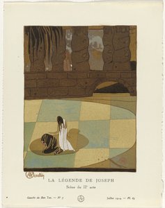 Gazette du Bon Ton, 1914 - No. 7 : De Legende van Joseph / Scène van de IIe acte door Charles Martin