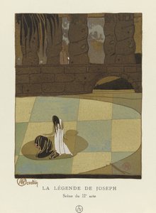La Légende de Joseph, Scène du IIe acte, pub. 1914 door Charles Martin